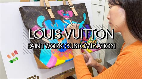 lv bag painting